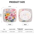thumbnail image 2 of Set of 6 Removable Chair Seat Covers for Dining Room, Love Mother''s Day Stretchable Wedding Party Chair Slipcovers Cushion Protector Colorful Floral Furniture Decor, 16.9x16.9 Inches, 2 of 6