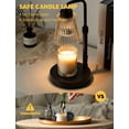 thumbnail image 2 of Lámpara calentadora de velas GODONLIF con temporizador de altura ajustable, color negro, 2 of 6