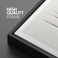 thumbnail image 4 of PixonSign Framed Canvas Print Wall Art Lucio Fontana 3D Black Line Landscape Abstract Shapes Illustrations Fine Art Decorative Minimalist Relax/Calm for Living Room, Bedroom, Office - 24"x36" Black, 4 of 5