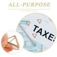 thumbnail image 2 of unbranded 10Ud Clips Decorativos Triangulares En Metal Oro Rosa Para Notas Y Fotos, 2 of 5