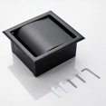 thumbnail image 2 of Recessed Stainless Steel Toilet Paper Holder Wall-Mounted, Matte Black Bathroom Tissue Roll Storage, 2 of 4
