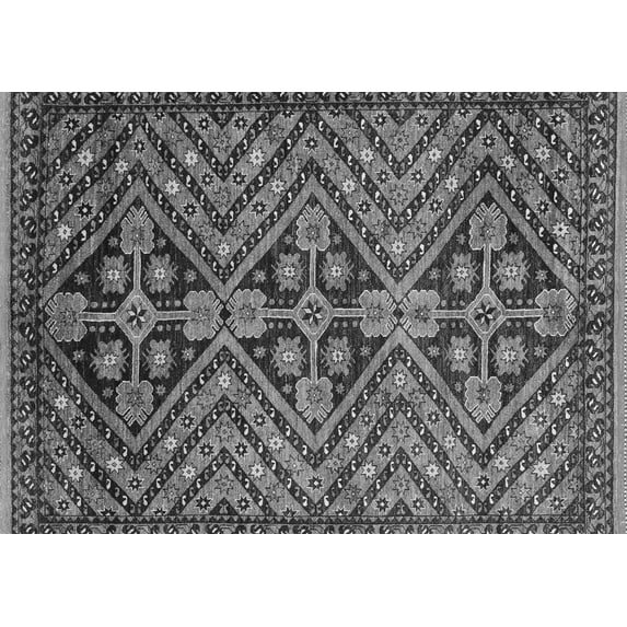 Ahgly Company Indoor Rectangle Abstract Gray Modern Area Rugs, 3' x 5'