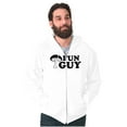 thumbnail image 4 of Fun Guy Fungi Mushroom Nerdy Geeky Zip Hoodie Sweatshirt Men Brisco Brands S, 4 of 6