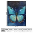 thumbnail image 4 of Nawypu Butterfly Blanket for Women Girls Ultra Soft Butterflies Blankets Warm Cozy Butterfly Throw Blanket for Bed Couch Blue Butterfly Gifts for Women Adults Girls, 4 of 6