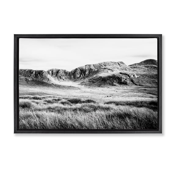 Stupell Industries Magnificent Countryside View Black Framed Floater Canvas Wall Art, design by Andy Amos