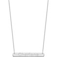 thumbnail image 2 of Custom Personalized 10K White Gold Large Polished Arial Rounded Bar Necklace 10k White Gold: Jewelry by Sweet Pea - Made in USA, 2 of 5