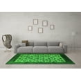 thumbnail image 3 of Ahgly Company Indoor Square Oriental Green Industrial Area Rugs, 4' Square, 3 of 4