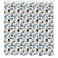 thumbnail image 3 of Ambesonne Animal Shower Curtain, Funny Underwater Life, 69"Wx84"L, Multicolor, 3 of 3
