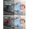 thumbnail image 2 of Momcozy Video Baby Monitor, 1080P 5" HD Baby Monitor with Camera and Audio, Infrared Night Vision, 5000mAh Battery, 2-Way Audio, Wide-angle View Temperature Sensor Lullabies, 2 of 8