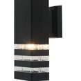 thumbnail image 2 of Lampara Arbotante Moderno De Pared Exterior Negra Cuadrada, 2 of 3