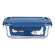 thumbnail image 1 of ¡Liquidación! Recipientes de vidrio Lssam para preparar comidas con tapa. Recipientes aptos para microondas. Lonchera de vidrio de borosilicato. Lonchera para estudiantes. 3 compartimentos (840 ml +, 1 of 5
