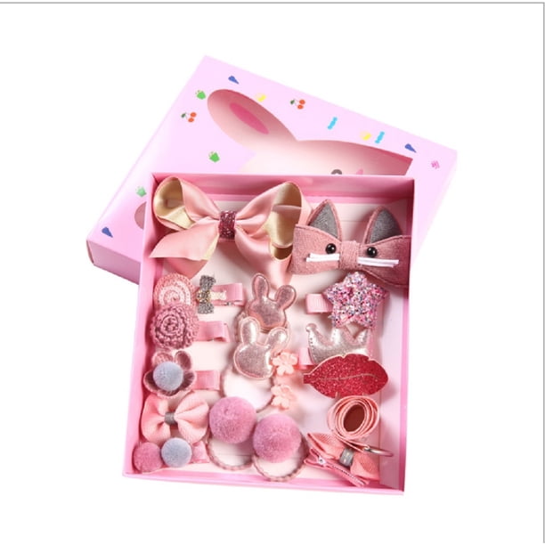 Seatecks Set De 24 Pinces à Cheveux Fille – Accessoires Cheveux Bébé – Bowknot, Fleur, Multi-Styles – Cadeau Enfant