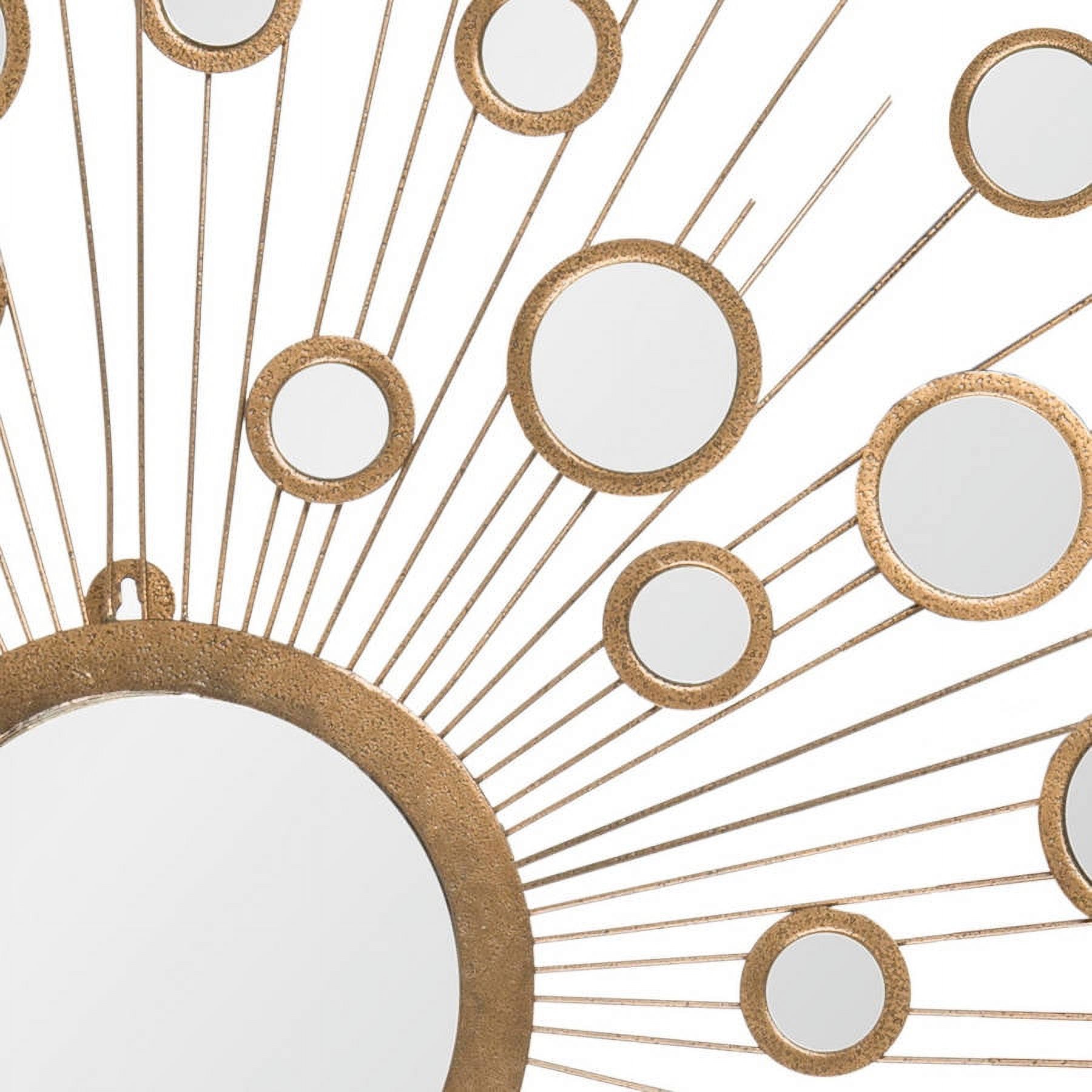 SAFAVIEH Kiania Round Sunburst Mirror, Gold
