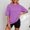 Purple, variant on Graphic Tennis Tees for Women Versatile Women's Washed Oversized T Shirt with Drop Shoulder Casual Fit for Everyday Comfort Easy Styling Blue M