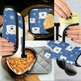 thumbnail image 5 of Yayeee Oven Mitts and Pot Holder Set of 2 Heat Resistant Kitchen Gloves Baking Hot Pad, White Polar Bear, 5 of 5