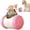 Pink, variant on HYEASTR Interactive Treat Ball, Snack Toy Ball for Rabbits, Roll and Push, Exercise Your Pet's Body, Use with Diced Carrot, Dried Herbs, Treats Dispensing Toys