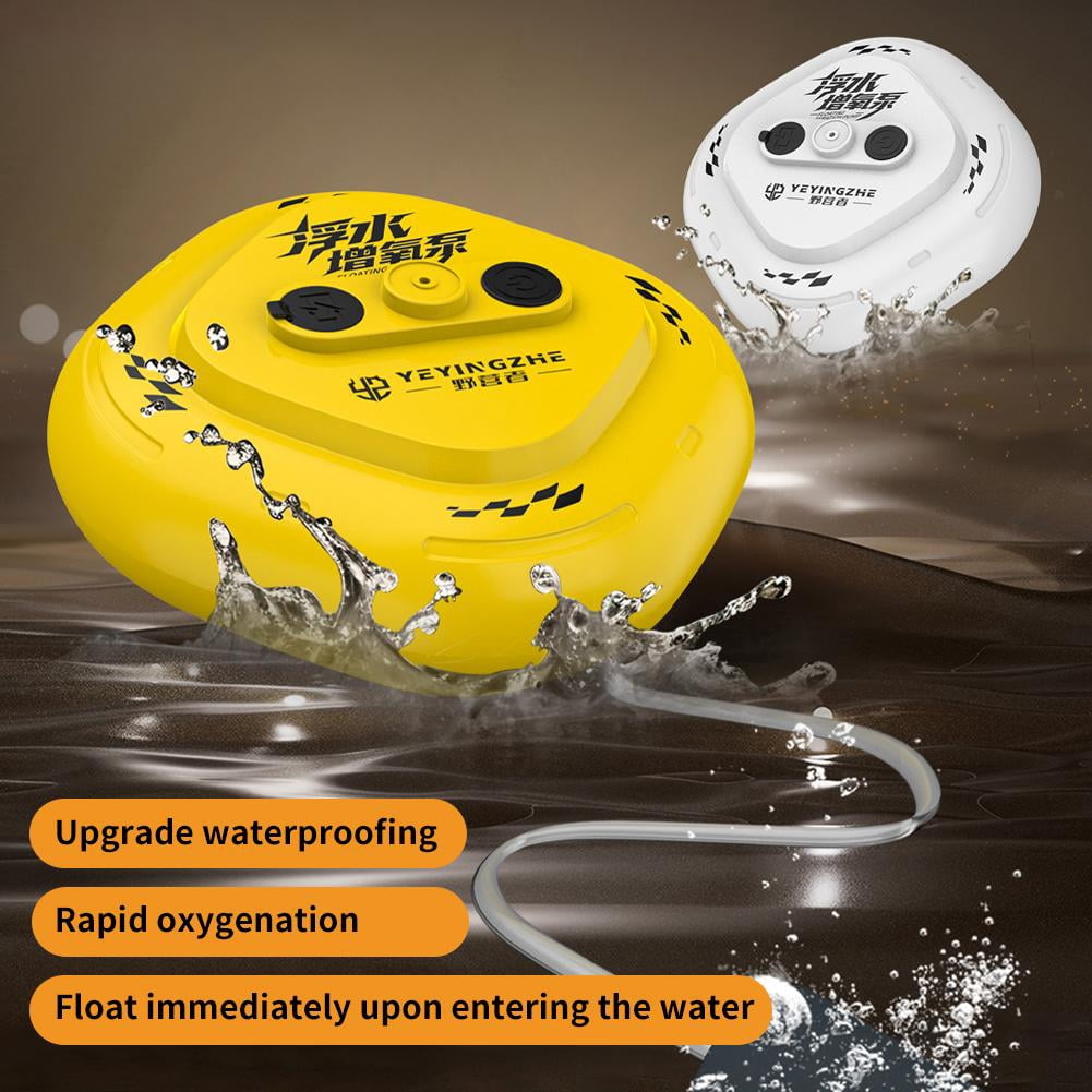 Live Bait Aerator,Automatic Pond Fountain Aerator Mini Aquarium Pump for Outdoor Fishing,Floating & Rechargeable Bait Bucket Aerators,Portable Channel Aquarium Aerators for Fish Tank
