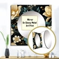 thumbnail image 3 of Designart "Verdant Botanical Elegance" 0 Square Mirror For Wall Decor - Large Green Square Mirror Printed Wall Decor - Bohemian Square Living Room Mirror, 3 of 5