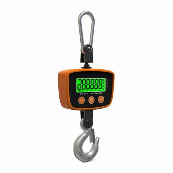 Digital Crane Scale Industrial Hanging Scale Heavy Duty Hanging Hook Scales Weighing Tool for Farm, Fishing 50g-300kg