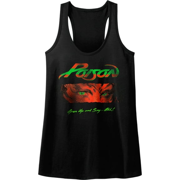 Poison Open Up And Say Ahh Black Women's Racerback Tank Top