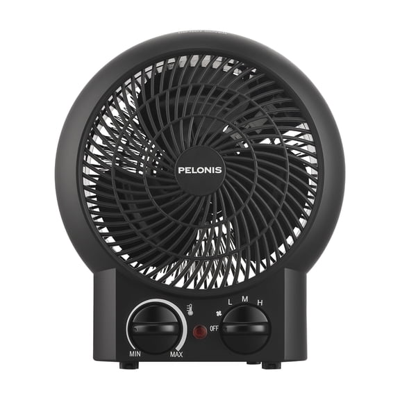 PELONIS 1500W Portable Fan-Forced Space Heater with Adjustable Thermostat, 3 Heat Settings and Fan Mode