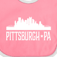 thumbnail image 4 of Inktastic Pittsburgh Pennsylvania Skyline PA Cities Boys or Girls Baby Bib, 4 of 4