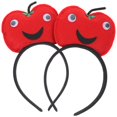 thumbnail image 2 of Cosplay Headband Apple Shape Soft Polyester Funny Fruit Hair Hoop 2Pcs, 2 of 5