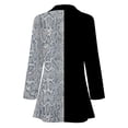 thumbnail image 3 of Gibobby Blazer mujer casual Chamarra Casual de Manga Larga con Botones y Solapa para Mujer(Negro,G), 3 of 4