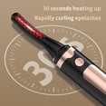 thumbnail image 5 of JUUTREN Heated Eyelash Curlers - Electric Eyelash Curler for Makeup Tools, Rechargeable Lash Curler with LED Display 4 Temp Settings, Fast Heat up within 10s, 24 Hours Long Lasting(Black), 5 of 8