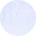 thumbnail image 1 of Ahgly Company Indoor Round Solid Blue Modern Area Rugs, 8' Round, 1 of 4