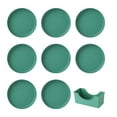 thumbnail image 1 of 8Pcs Lightweight Plastic Plates Unbreakable Reusable Dinner Plates Dishwasher Safe Colorful Plates for Kitchen Everyday Camping Plates, 1 of 8