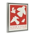 thumbnail image 4 of Stupell Industries Classic Exhibition Red Birds Typography Painting Gray Floater Framed Canvas Art Print Wall Art, 25 x 31, 4 of 10
