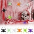 thumbnail image 4 of Halloween Plastic Spiders,Scary Realistic Mini Halloween Multicolor Fake Spider for Prank Party Decorations Toys Trick or Treat Favours Supplies,Orange*30PCS, 4 of 5