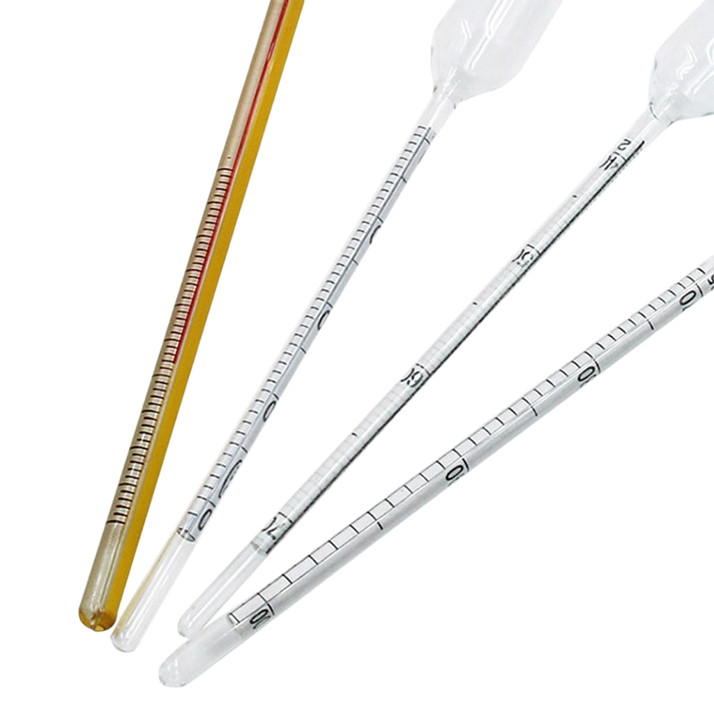 0-100% Details about   3pcs Hydrometer Alcoholmeter Spirit Meter 0-40% 0-70% Thermometer 
