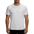 thumbnail image 6 of Tawop Shirts for Men Short Sleeve Mesh Back Summer Mens T Shirts Breathable Athletic Casual Shirts,White,4XL, 6 of 7