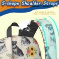 thumbnail image 5 of Schnauzer and Sunflowers Cream 17" School Backpacks for Teens,Waterproof Oxford Fabric,S-Shape Padded Straps for School,Travel,Hiking,Camping, 5 of 6