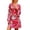 Hot Pink, variant on Product Category Apparel Court Style Title Hippie Style Floral Print Dress For 70s Bohemian Gown Elegant Fair Attire