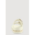 thumbnail image 3 of Women's Heart Buckle Double Band Footbed Sandals, 3 of 3