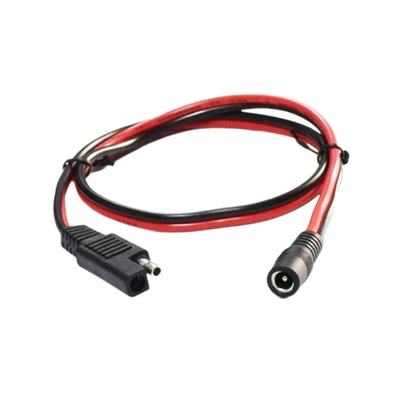 SAE Plug to DC5.5x2.1mm Female Converter Adapter Cable, SAE to DC Connector for Cars Motorcycles Power Cord