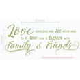 thumbnail image 6 of Family Wall Decals - Love Overflows Joy Never Ends - Home Vinyl Lettering Decor Stickers 23x11-Inch Olive, 6 of 6