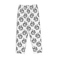 thumbnail image 6 of Uemuo Black Squirrel Pattern Women's Wide Leg Palazzo Lounge Pants with Pockets Light Weight Loose Comfy Casual Pajama Pants-X-Large, 6 of 9