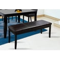 thumbnail image 3 of Comedor Angy Tagore MOBILKRAFT 4 Sillas y Banca Madera Cubierta de Cristal Estilo Clasico Negro, 3 of 3