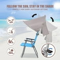 thumbnail image 5 of XL Universal Chair Canopy Umbrella, UPF 50+ Foldable Sun Shade Attachment with Adjustable Clamp, Fits Most Brands’ Beach, Camping, Lawn, Tanning, Zero Gravity, Lounge & Fishing Chairs, 5 of 12