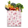 thumbnail image 1 of Watercolor Flower Foldable Grocery Bag - Eco-Friendly & Spacious Tote for Daily Use, 1 of 6