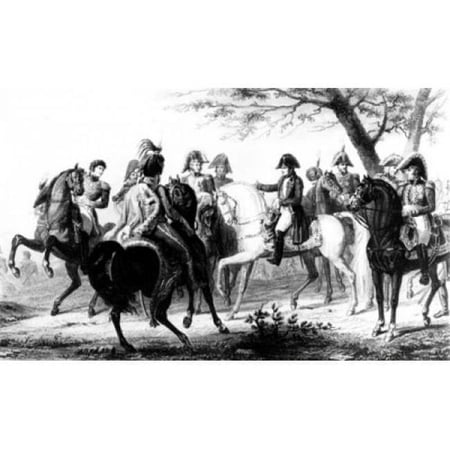 Napoleon Gives the Order of Battle Leading to the Battle of Austerlitz by Artist Unknown Poster Print - 18 x 24 in.