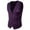 Purple, variant on SWSMCLT Men's Slim Fit Waistcoat Formal Business V Neck Suit Vest Sleeveless Formal Top Black 40