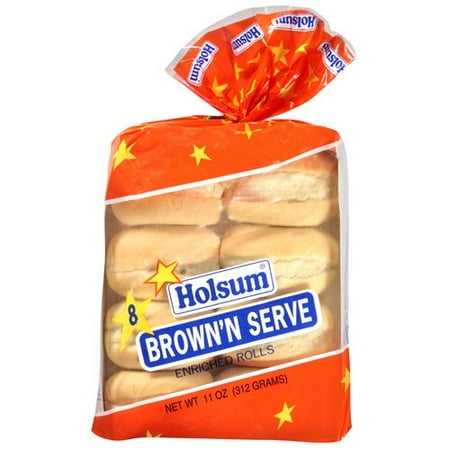 Hillshire Brands Holsum Brown 'N Serve Rolls, 8 ea