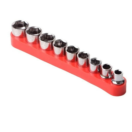 

VEAREAR Essential Hardware tools 9Pcs 1/4 inch Wrench Sleeve High Hardness Carbon Steel Socket Adapter Set DIY Repair Hand Tool for Home