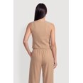 thumbnail image 4 of Women's Linen Button Front Blazer Vest, 4 of 4