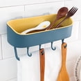 thumbnail image 4 of BSJJY Bathroom Shelves Plastic Floating Shelves Wall Mounted Storage Shelves for Kitchen, Bathroom Self Adhesive Wall Mounted, 1pc, 4 of 7